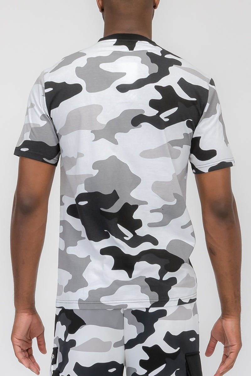 Full Camo Toggle Tshirt